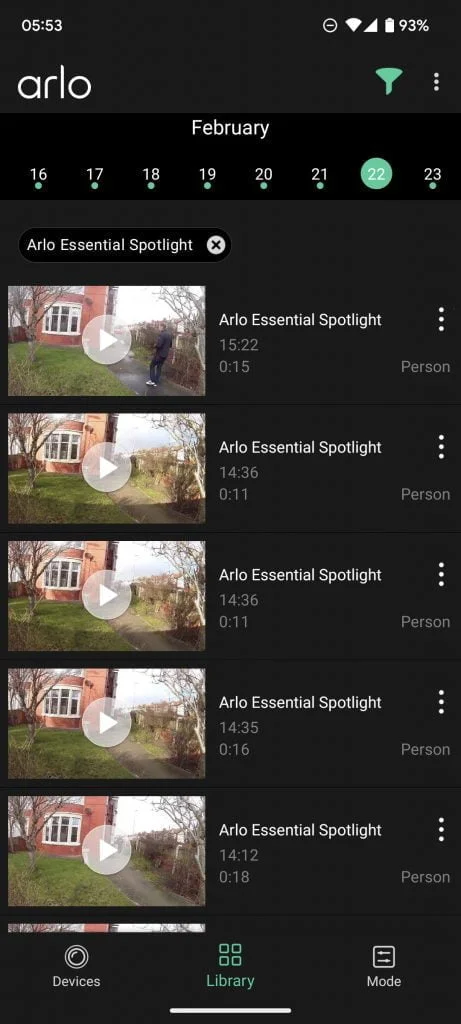 Arlo Essential vs Arlo Essential XL BatteryScreenshot 20230223 055339 - Arlo Essential Spotlight Outdoor Security Camera Review vs Arlo Essential XL – How much difference is there with the battery?
