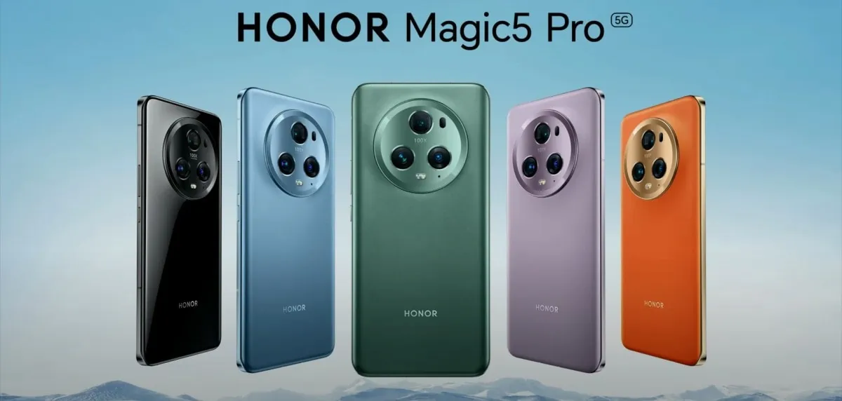 Honor Magic5 Pro Colours - Honor Magic5 Pro announced with impressive triple 50MP cameras for €1,200/£1,055. Honor Magic Vs foldable launches globally for €1,599/£1400