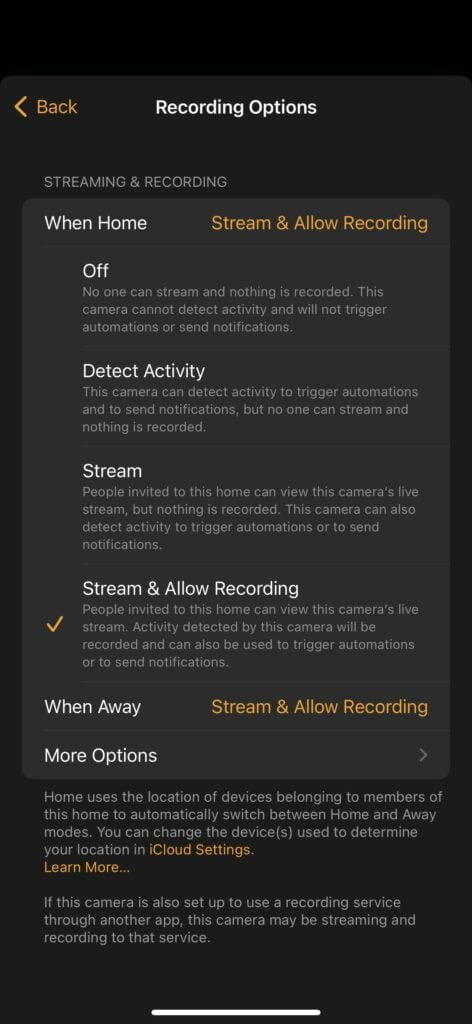 Apple HomeKit Motionsettings - Aqara Smart Video Doorbell G4 Review - The best video doorbell for Apple HomeKit