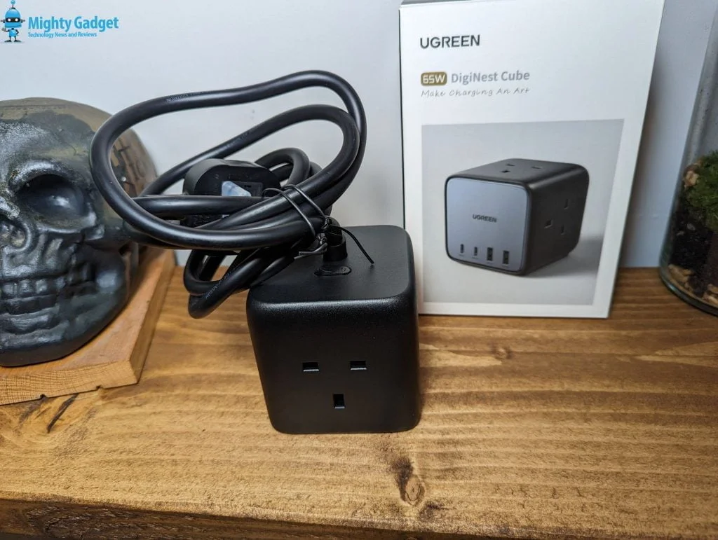 Ugreen Diginest Cube Mighty Gadget Review2 - Ugreen Diginest Cube Review - 65W PD USB-C and 3 socket 1.8m extension lead