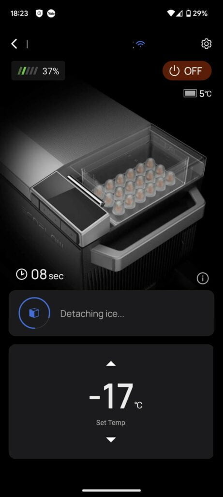 EcoFlow Glacier Review App Making Ice3 - EcoFlow Glacier Review – A portable fridge with 40-hour battery life & ice cube maker