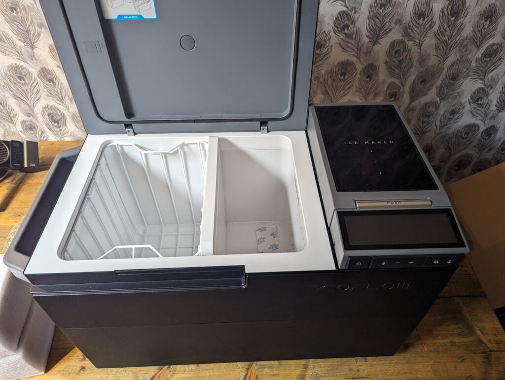 EcoFlow Glacier Review Compartment - EcoFlow Glacier Review – A portable fridge with 40-hour battery life & ice cube maker