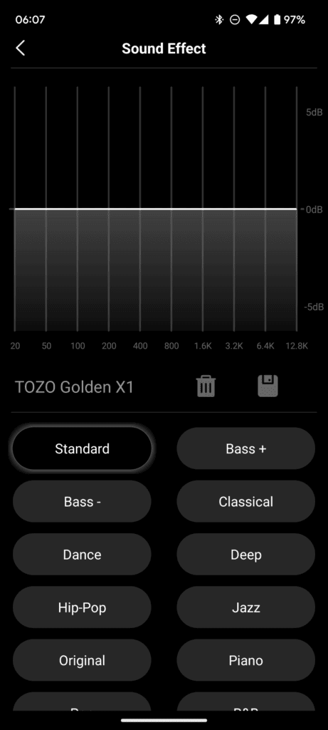 Tozo Golden X1 App 6 - Tozo Golden X1 Earbuds Review vs 1More Evo & Soundcore Liberty 4