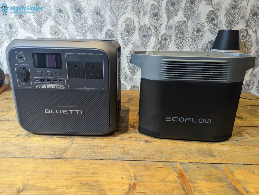 Bluetti AC180 Portable Power Station Review vs Ecoflow Delta 2 by Mighty Gadget - Bluetti AC180 Portable Power Station Review vs EcoFlow Delta 2
