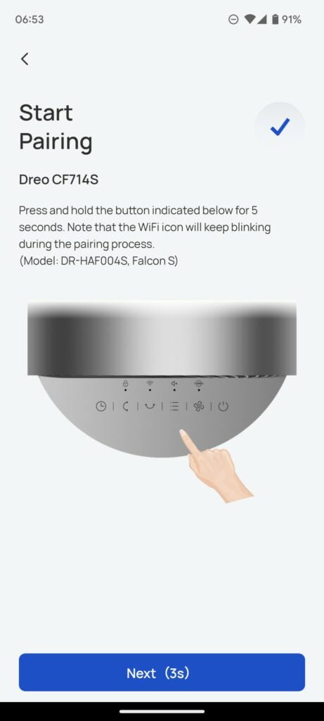 Dreo Falcon S App 2 - Dreo Falcon S Air Circulator Smart Fan Review -Model - CF714S / DR-HAF004S