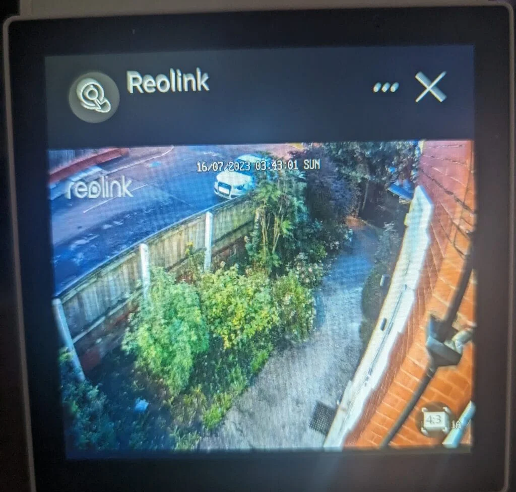 Sonoff NSPanel Pro Smart Home Control Panel Review RTSP reolink camera feed - Sonoff NSPanel Pro Smart Home Control Panel Review