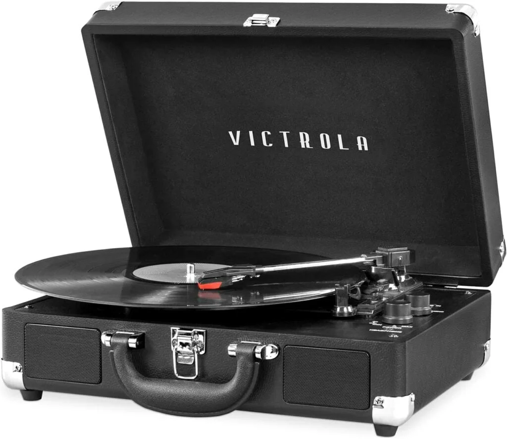 Victrola Vintage 3 Speed Bluetooth Portable Record Player - Best Turntable Under 100