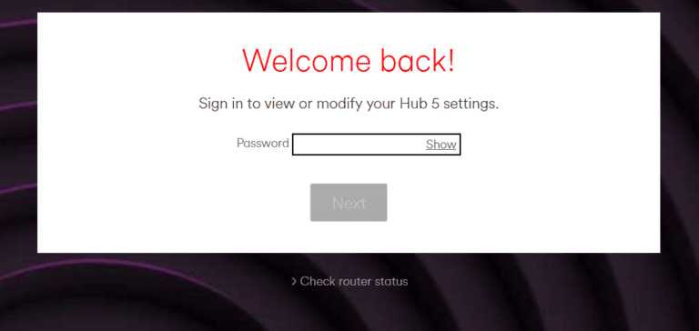 How do I access Virgin Media router settings? What is the login page IP?