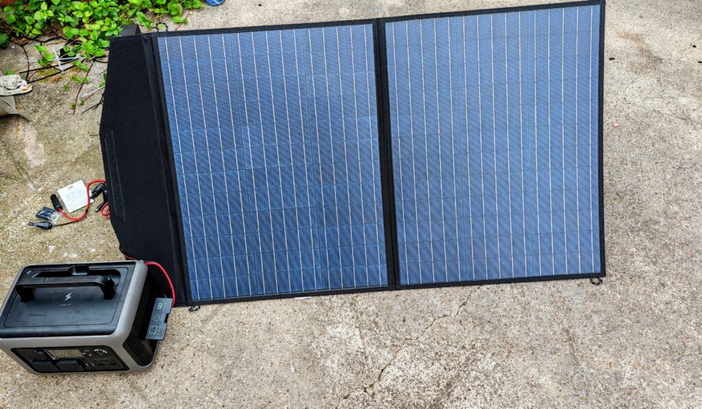 Allpowers 100W Foldable Solar Panel Unfolded - Allpowers 100W Foldable Solar Panel Review – SP027 Polycrystalline Solar Panel