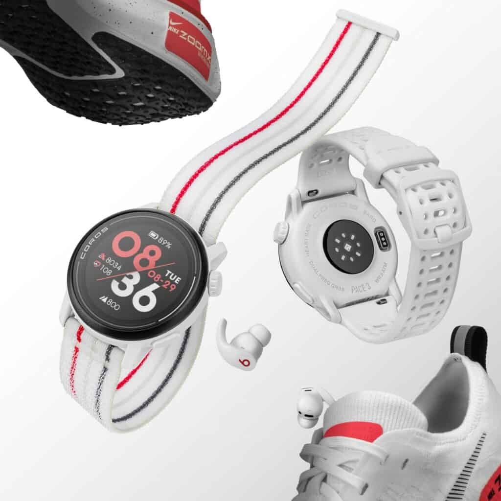 PACE 3 White Nylon Montage - COROS PACE 3 GPS Sports Watch Announced for £219