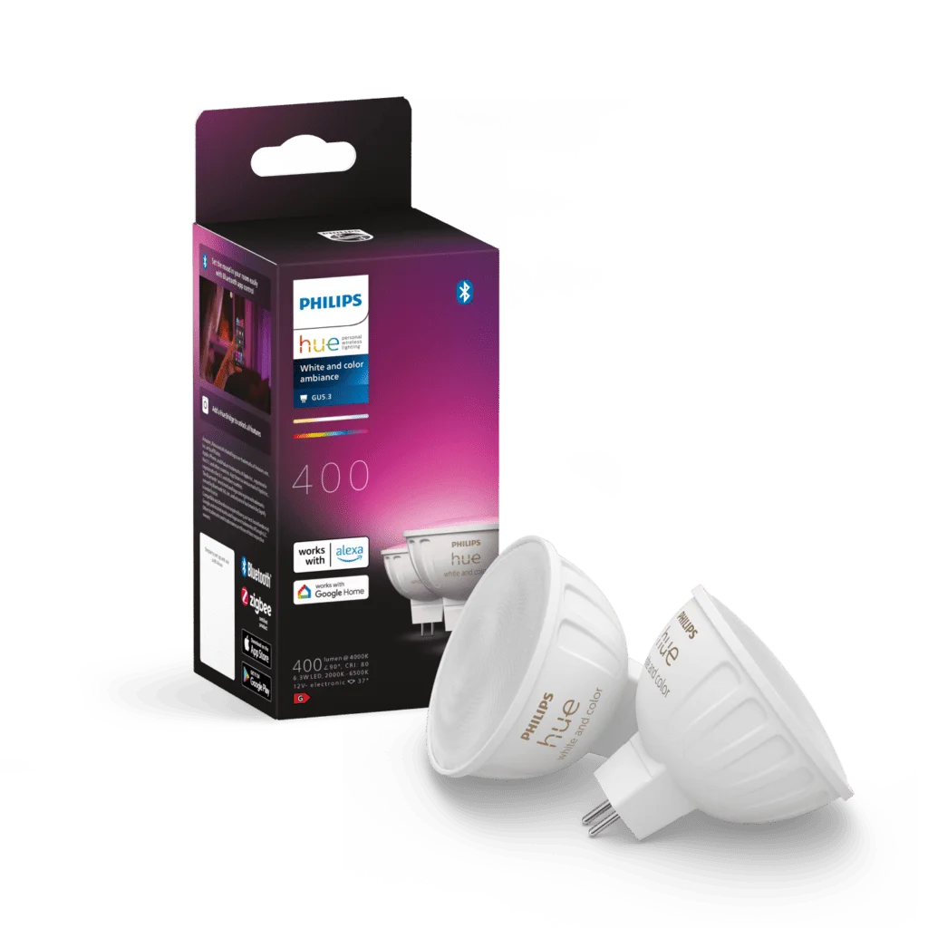 Philips Hue MR16 Product - Philips Hue Confirms Matter Update Will Rollout in September 2023 + New Festavia String Lights & MR16 Smart Bulb