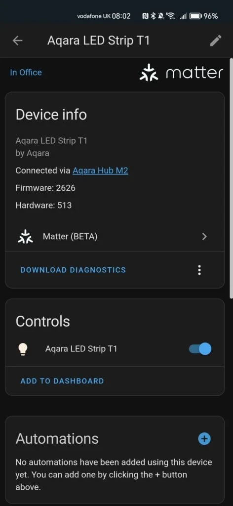 Aqara LED Strip T1 Added Into Home Assistant with Matter - Aqara LED Strip T1 Review - RGBCCT Segmented / Gradient Light Strip with Matter & HomeKit Support