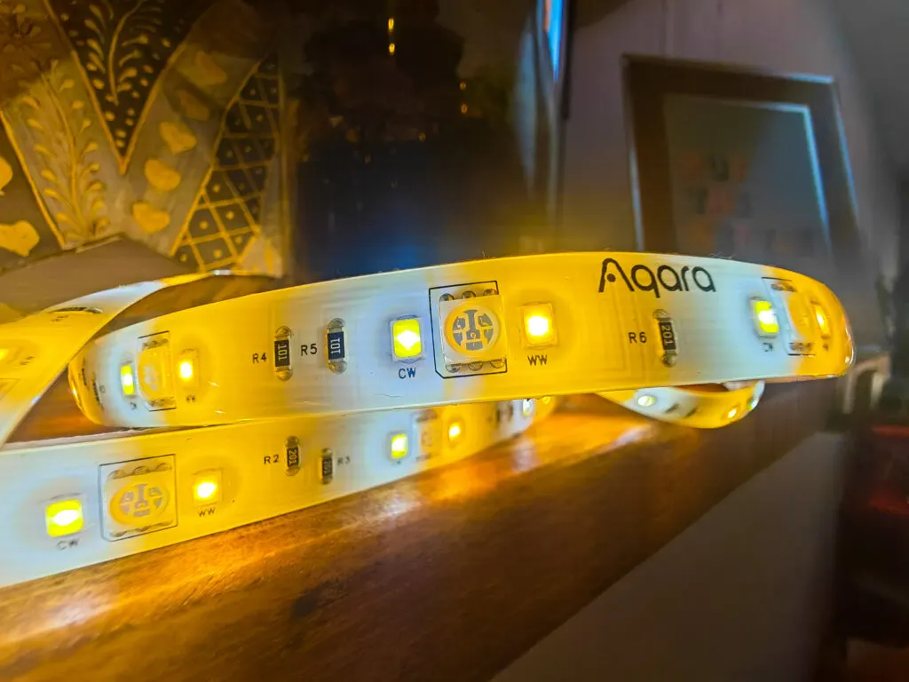 Aqara LED Strip T1 Cold White and Warm White 1 - Aqara LED Strip T1 Review - RGBCCT Segmented / Gradient Light Strip with Matter & HomeKit Support