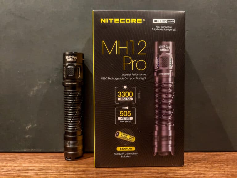 Nitecore MH12 Pro Flashlight Review: 3300 Lumen USB-C Rechargeable Flashlight