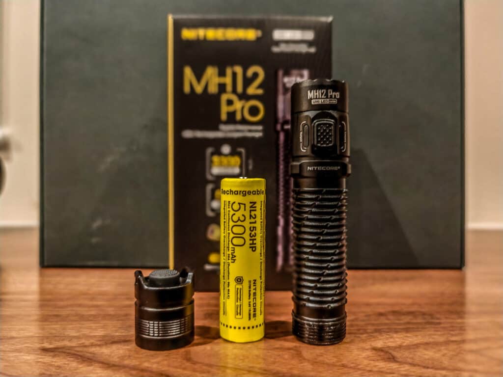 Nitecore MH12 Pro Flashlight Review Rechargeable battery - Nitecore MH12 Pro Flashlight Review: 3300 Lumen USB-C Rechargeable Flashlight