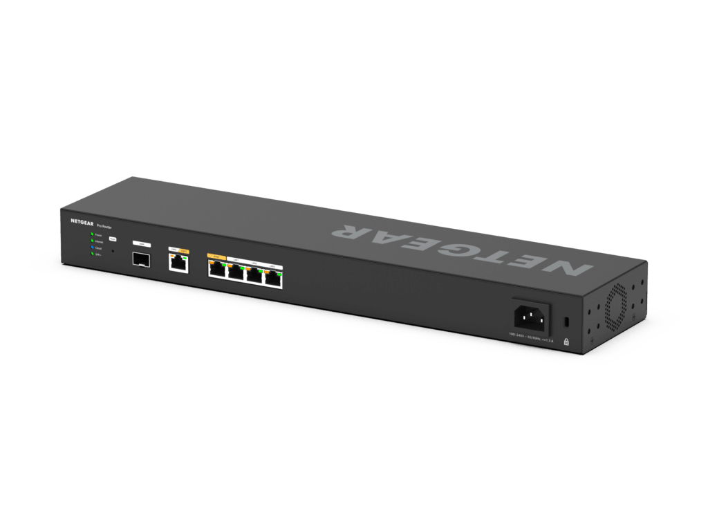 PR60X wShadow BackLeft 4Feb23 - Netgear PR60X Pro 10G/2.5G Dual-WAN Router Announced for £669.99