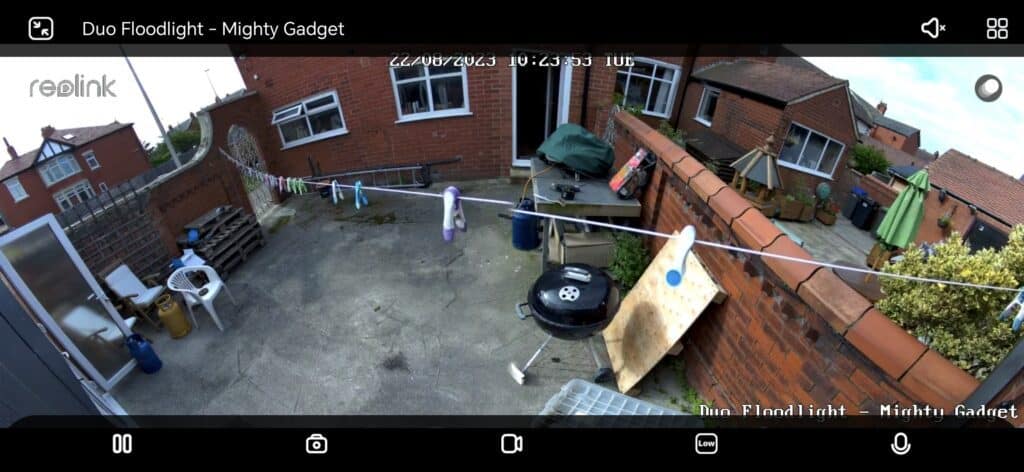 Reolink Duo Floodlight PoE Camera App View - Reolink Duo Floodlight PoE Surveillance Camera Review