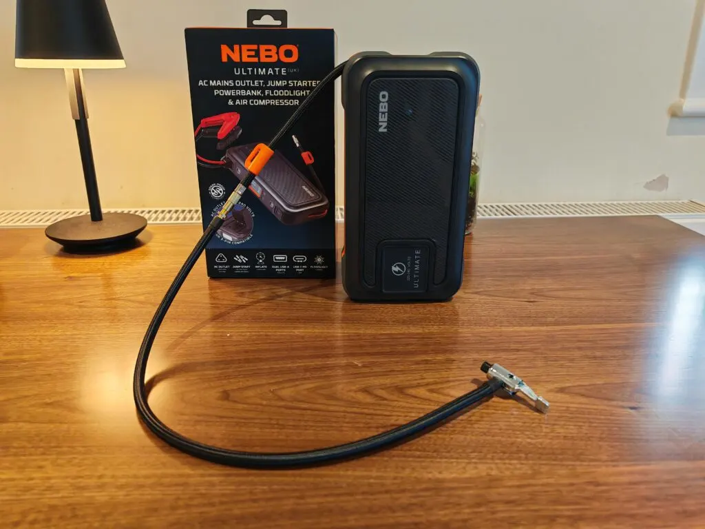 Nebo Ultimate Multi Voltage Power Pack Tyre Pump - Nebo Ultimate Multi Voltage Power Pack Review – An innovative power bank with a 1500A jump start, 130psi air compressor, AC outlet, USB ports and floodlight