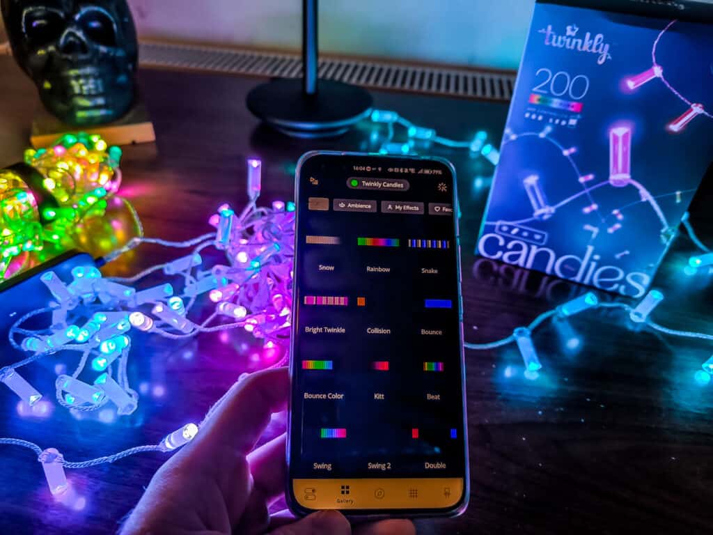 Twinkly Candies Review Light Effects - Twinkly Candies Review - USB-C power makes these smart string lights much more versatile for holiday decorations
