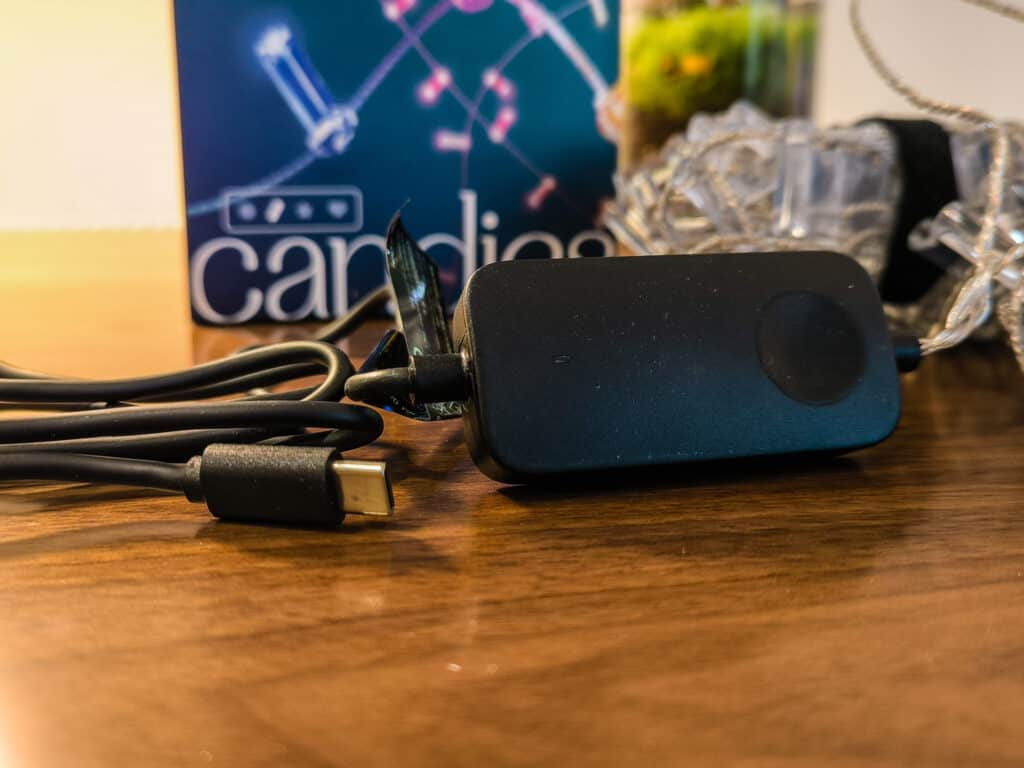 Twinkly Candies Review USB C Gen 2 controller - Twinkly Candies Review - USB-C power makes these smart string lights much more versatile for holiday decorations