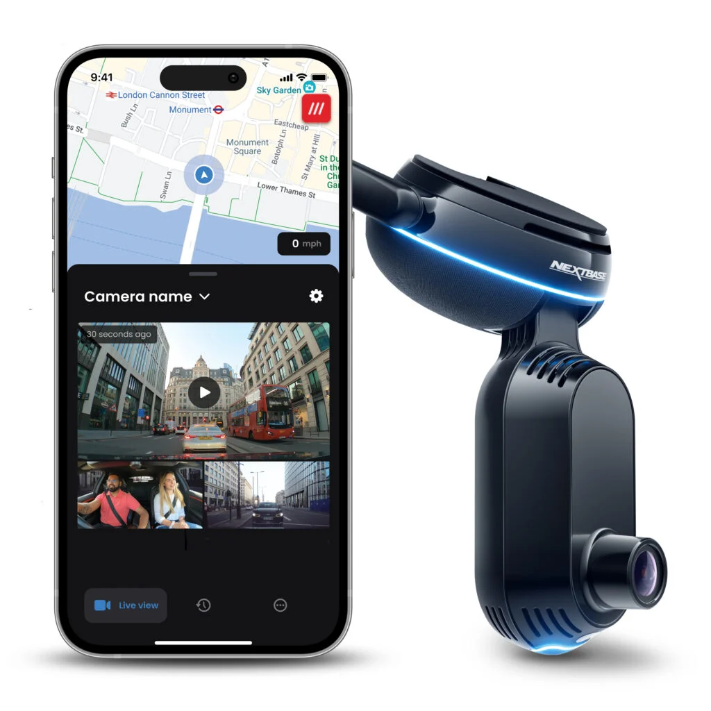 iQ app 3 view - Nextbase iQ Smart Dash Cam Announced Priced from £349 With Advanced Always-On Monitoring & Real-Time Access Anywhere