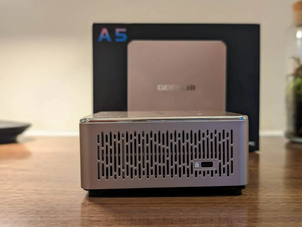 Geekom A5 Mini PC Review Kensignton Lock - Geekom A5 Mini PC Review: An affordable NUC with AMD Ryzen 7 5800H