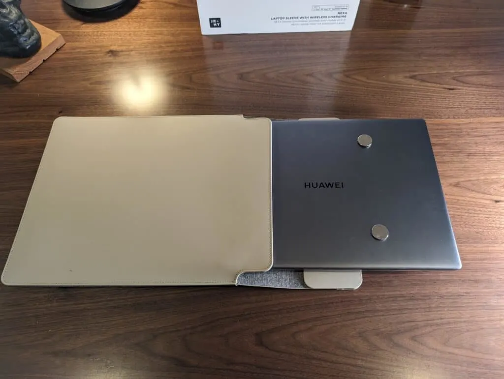 Journey Nexa Laptop Sleeve Review with the Huawei Matebook 14 - Journey Nexa Laptop Sleeve Review – An attractive laptop sleep with built-in QI wireless charging and mouse mat