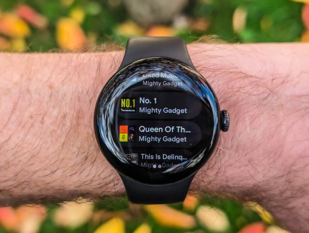 Pixel Watch 2 Review YouTube Music Playlists 2 - Pixel Watch 2 Review