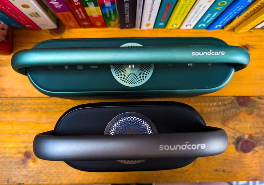 Soundcore Motion X500 Review vs X600 top down 1 - Soundcore Motion X500 Review – Cheaper Much More Bass vs Motion X600 Portable Bluetooth Speaker