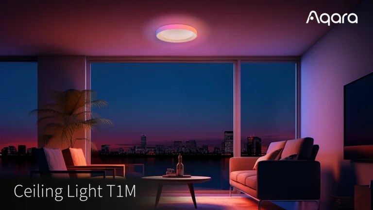 Aqara Launches New Ceiling Light T1M with Colourful Gradient Ring