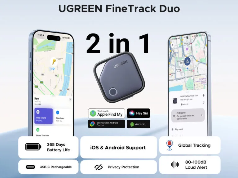 Ugreen FineTrack Duo Review – Android & Apple iOS Bluetooth Tracker