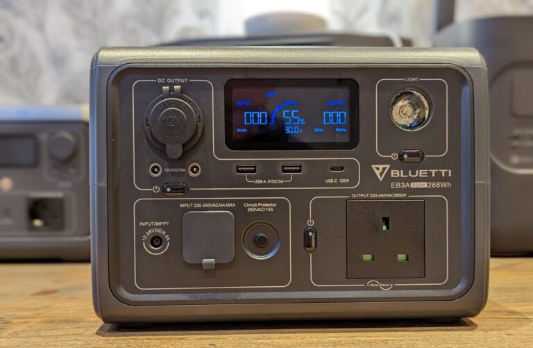BLUETTI EB3A Portable Power Station Review – A 268Wh LiFePO4 battery power station with a high-power output