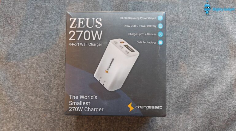Chargeasap Zeus 270W GaN Charger Review – The best power delivery charger with 140W PD3.0 & travel adaptors included