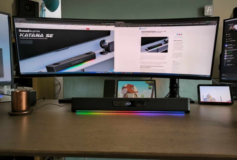 Creative Sound Blaster Katana SE Soundbar Review – RGB soundbar with USB and HDMI Arc connectivity