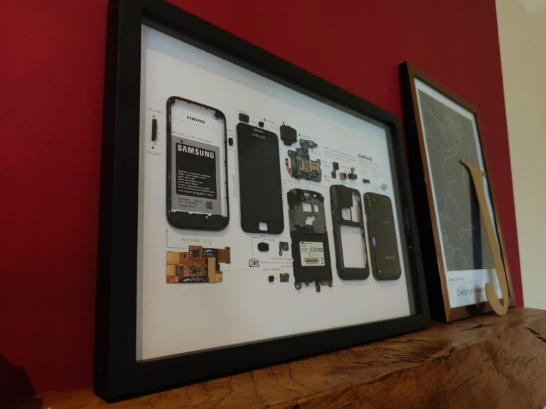Grid Studio Framed Samsung Galaxy S1 Review – An affordable framed piece of iconic consumer technology ideal for a birthday or Christmas gift
