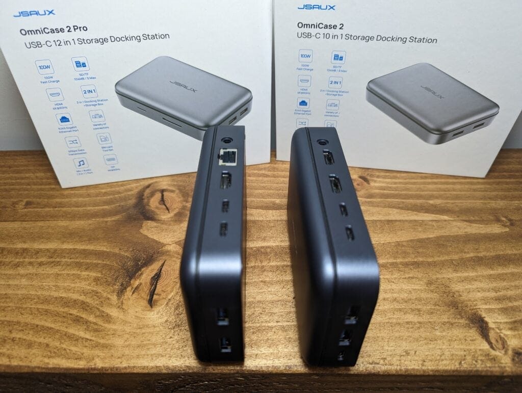 JSAUX Omnicase 2 Pro Review – USB-C 12-in-1 docking station & storage + Laptop & Steam Deck Stand 5 JSAUX Omnicase 2 Pro Review Port pictures 2 1024x771 1 1