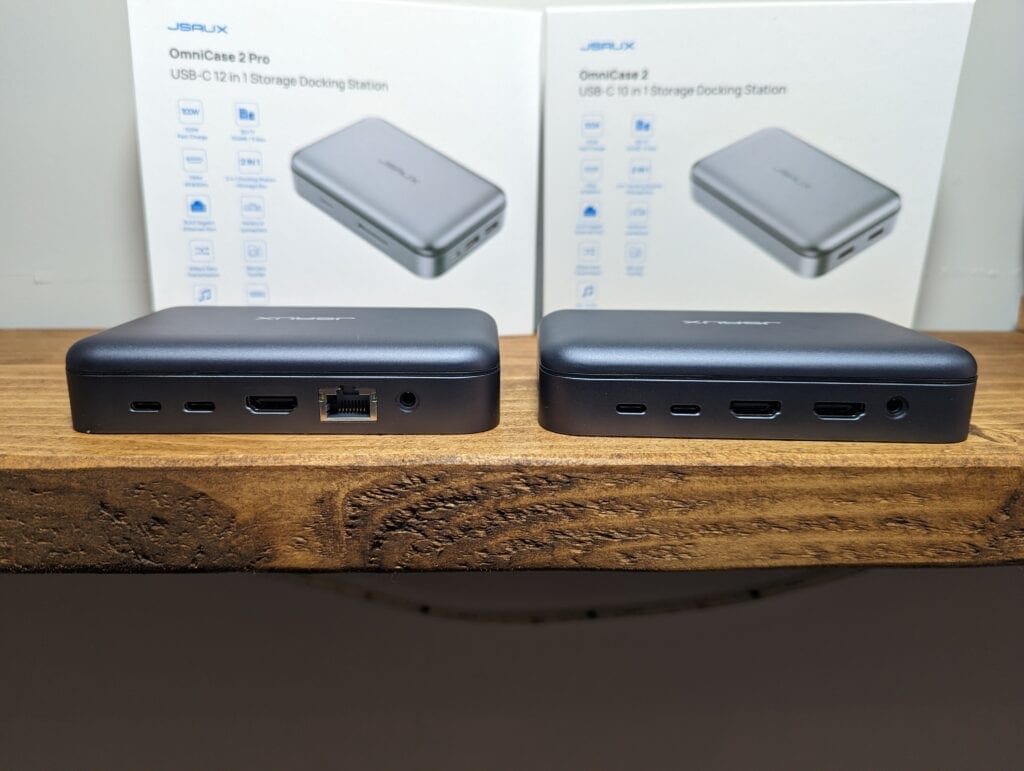 JSAUX Omnicase 2 Pro Review – USB-C 12-in-1 docking station & storage + Laptop & Steam Deck Stand 3 JSAUX Omnicase 2 Pro Review Port pictures 4 1024x771 1 1