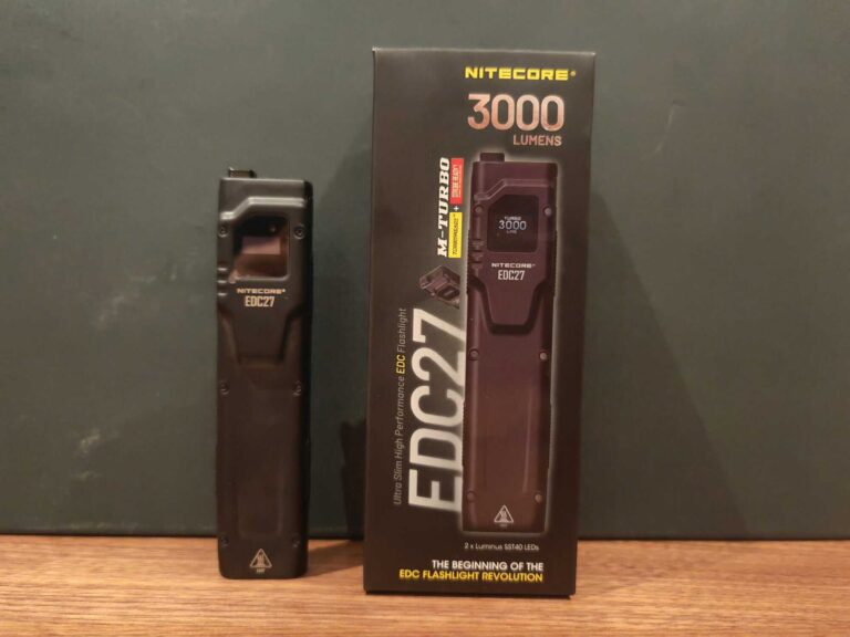 Nitecore EDC27 Slim Flashlight Review – Every Day Carry Flashlight with 1000 lumen output & 3000 lumen strobe