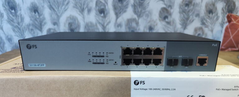 FS.com S3150-8T2FP 8-Port Gigabit POE Fanless Switch Review (130W + 2 x 1Gb SFP)