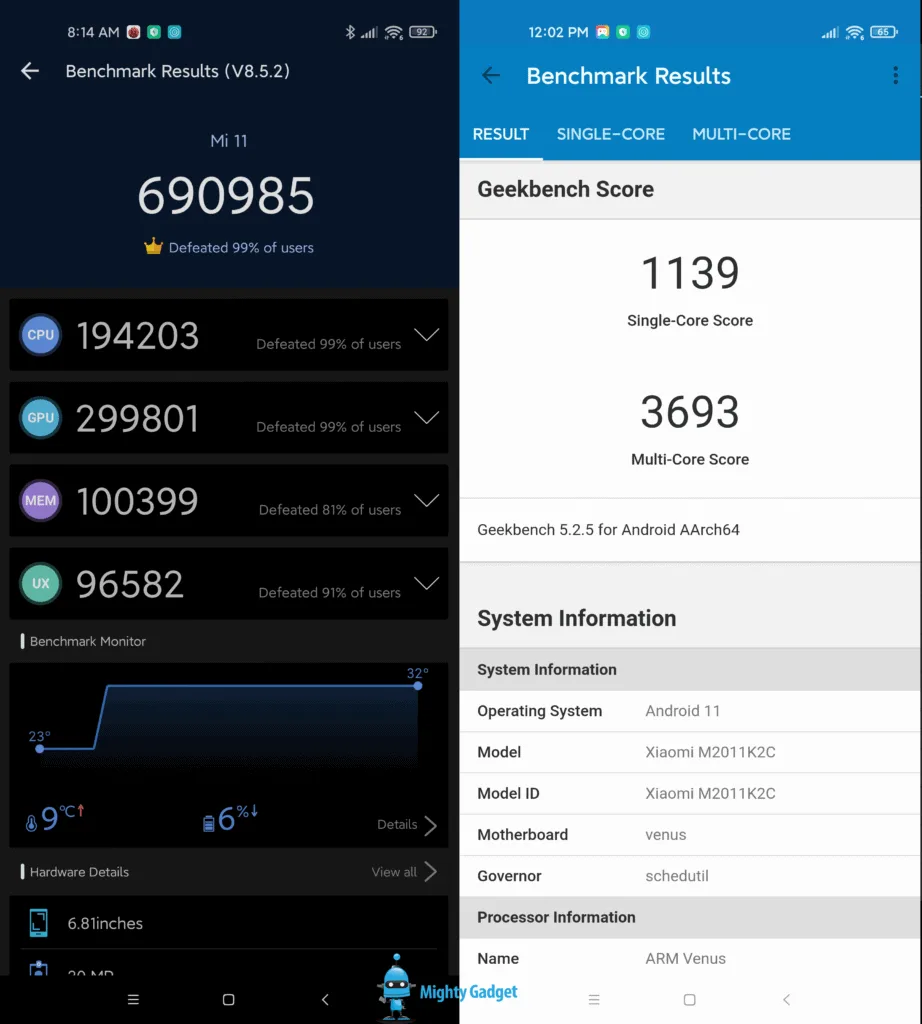 Qualcomm Snapdragon 888 vs Samsung Exynos 2100 Compared: Specifications & Benchmarks. Will the Exynos Galaxy S21 be as good as the Qualcomm variant in the US? 6 Xiaomi Mi 11 Antutu geekbench Snapdragon 888 1 922x1024 1 1