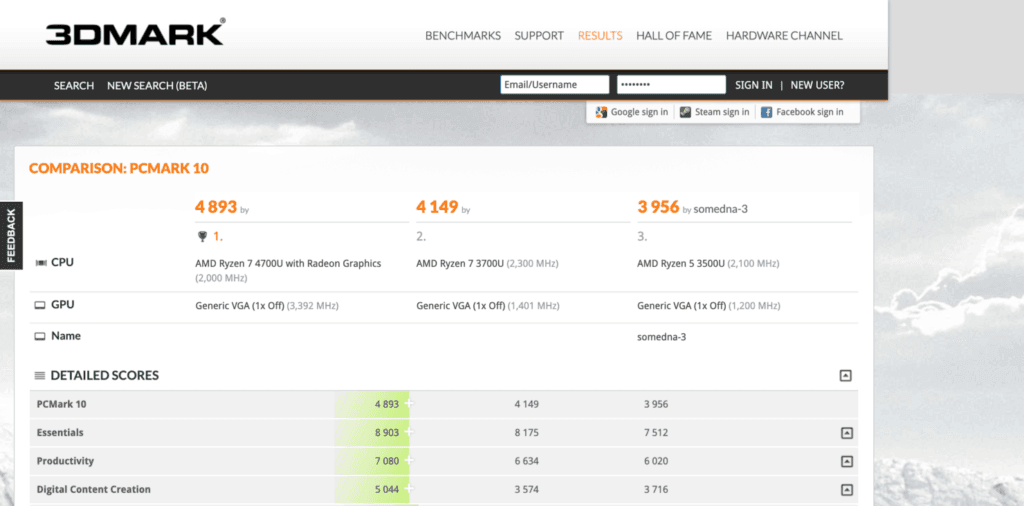 AMD Ryzen 7 4700U APU vs 3700u vs Intel I7-1065G7 - AMD Ryzen 4000 Zen 2 Renoir gets leaked and benchmarked 3 AMD Ryzen 4000 APU Ryzen 7 4700U 8 Core 3DMark Performance Leak 3 1 1480x732 1 1024x506 1
