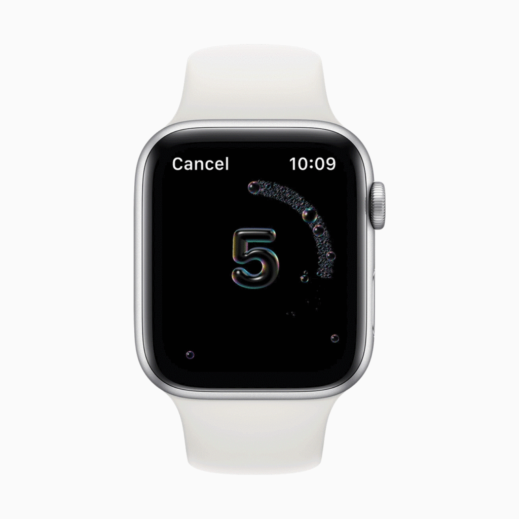 Apple watchOS 7 vs Apple watchOS 6 – What's new? How to get & install it? And compatible watches - FAQ 7 Apple Watch watchOS7 handwashing screen 06222020 1024x1024 1