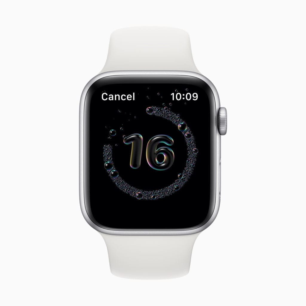 Apple watchOS 7 vs Apple watchOS 6 – What's new? How to get & install it? And compatible watches - FAQ 8 Apple Watch watchOS7 handwashing 06222020 1024x1024 1