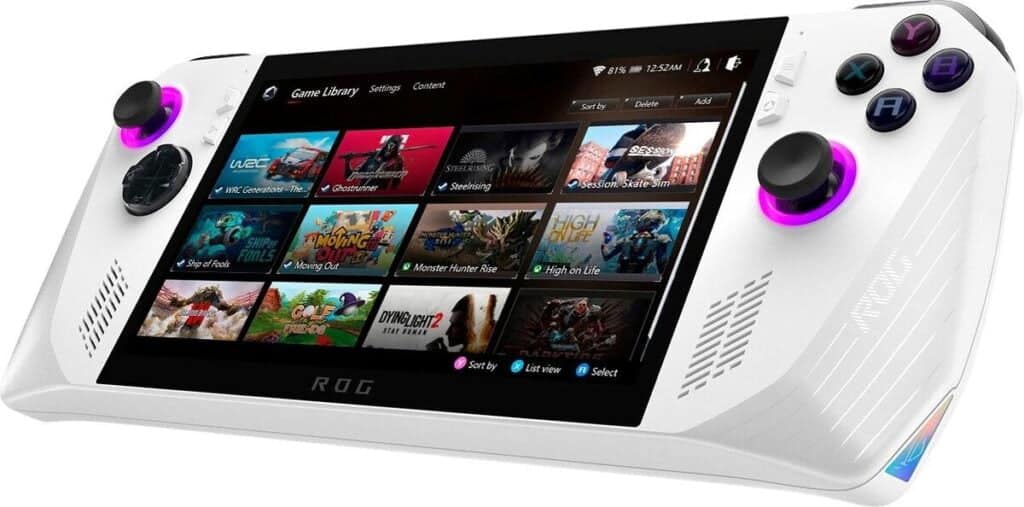 Acer Nitro Blaze 7 vs. Valve Steam Deck vs. ASUS ROG Ally vs. Lenovo Legion Go Comparison 4 Asus Rog Ally 1024x507 1