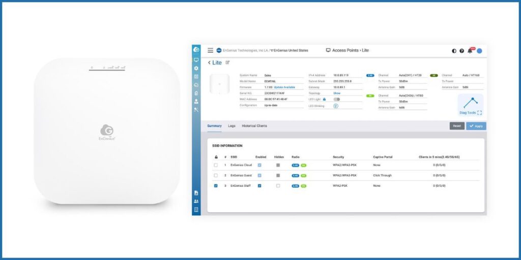 EnGenius Cloud AP Lite vs Standard EnGenius Cloud – New affordable cloud-managed access points by EnGenius 2 EnGenius Cloud AP Lite ECW516L 1024x512 1