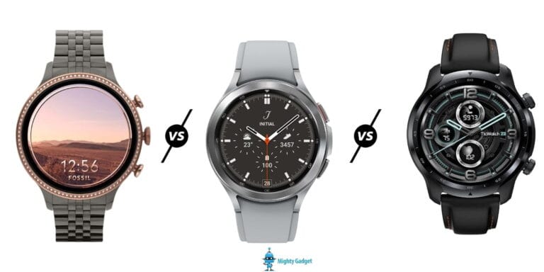 Fossil Gen 6 vs Samsung Galaxy Watch 4 vs Ticwatch Pro 3 Wear OS Watches Specs Compared 18 Fossil Gen 6 vs Samsung Galaxy Watch 4 vs Ticwatch Pro 3 Wear OS Watches Specs Compared