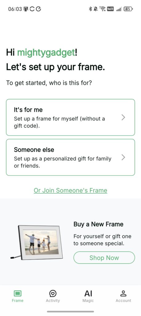 Homture Magic Frame Review - Digital photo frame with AI-generated videos 6 Homture Magic Frame Review App 8