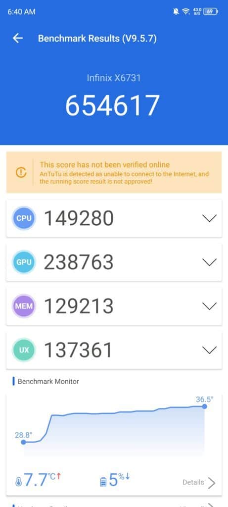 Infinix Zero 30 MediaTek Dimensity 8020 Antutu 461x1024 1