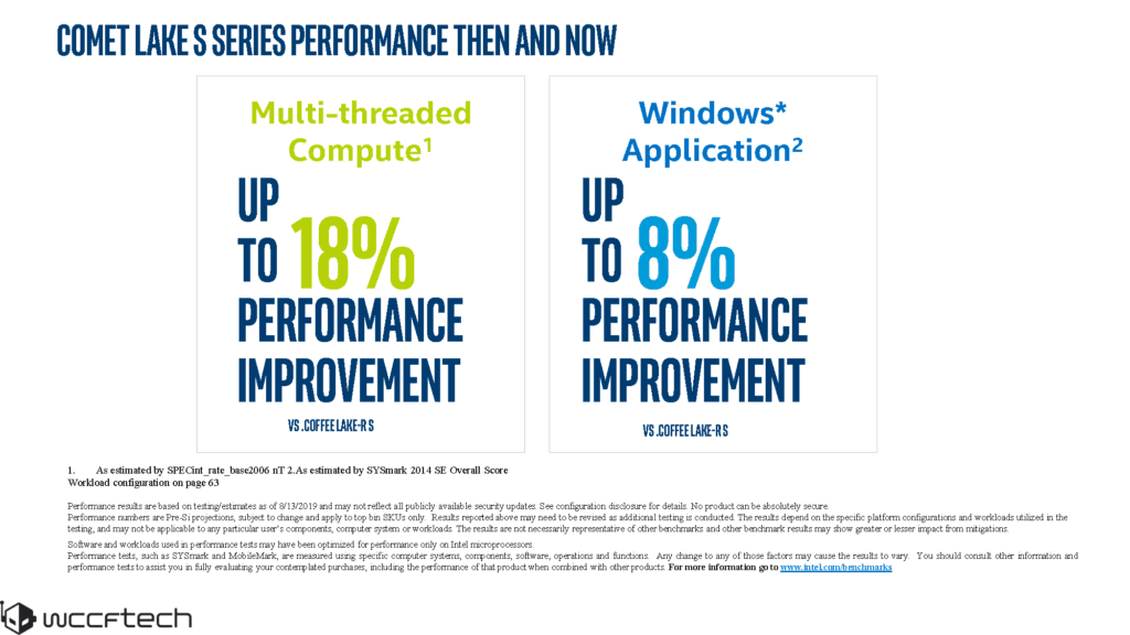 Intel 10th Gen Comet Lake Leaked - Core i9-10900 vs Core i9-9900 vs AMD Ryzen 9 3900 - How does Comet Lake-S stack up? 2 Intel 10th Gen performance 1024x576 1
