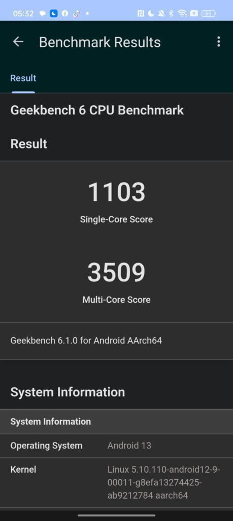 Mediatek Dimensity 8050 vs Dimensity 8100 Benchmarks – Infinix Note 30 VIP vs Realme GT Neo 3 4 Mediatek Dimensity 8100 Benchmarks on Realme GT3 Neo Geekbench V6 459x1024 1